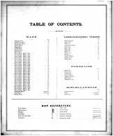 Table of Contents, Coffey County 1878